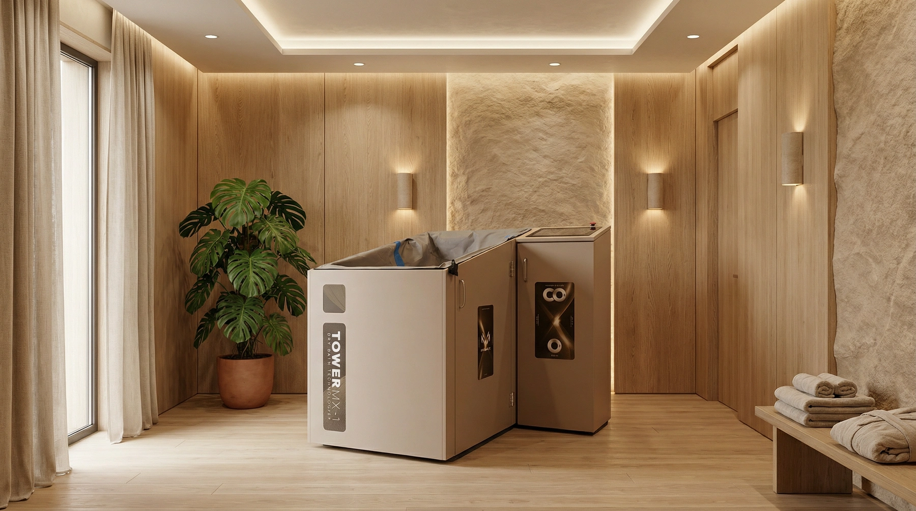 Urzadzenie TOWER MX-1 do suchych kapieli CO2 i O3